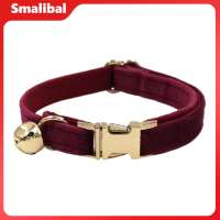 Tajxse Adjustable Cat Collar Velvet Cat Collar with Bell Adjustable Neck Collar for Cats Kittens and Small Dogs Perfect for Pet Owners