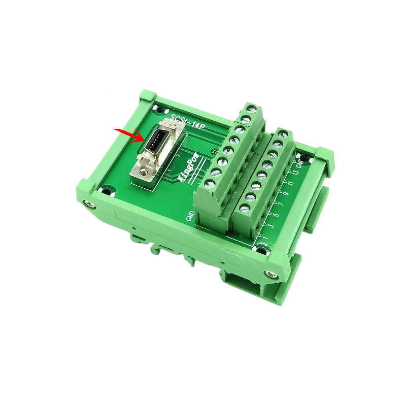 SCSI-14P | Bo Mạch Chuyển Đổi Kiểu CN 180 Độ - Đầu Nối Trung Gian 14 Chân, Mô-đun SCSI, Có/Không Vỏ - SCSI-14P-Không Có Vỏ
