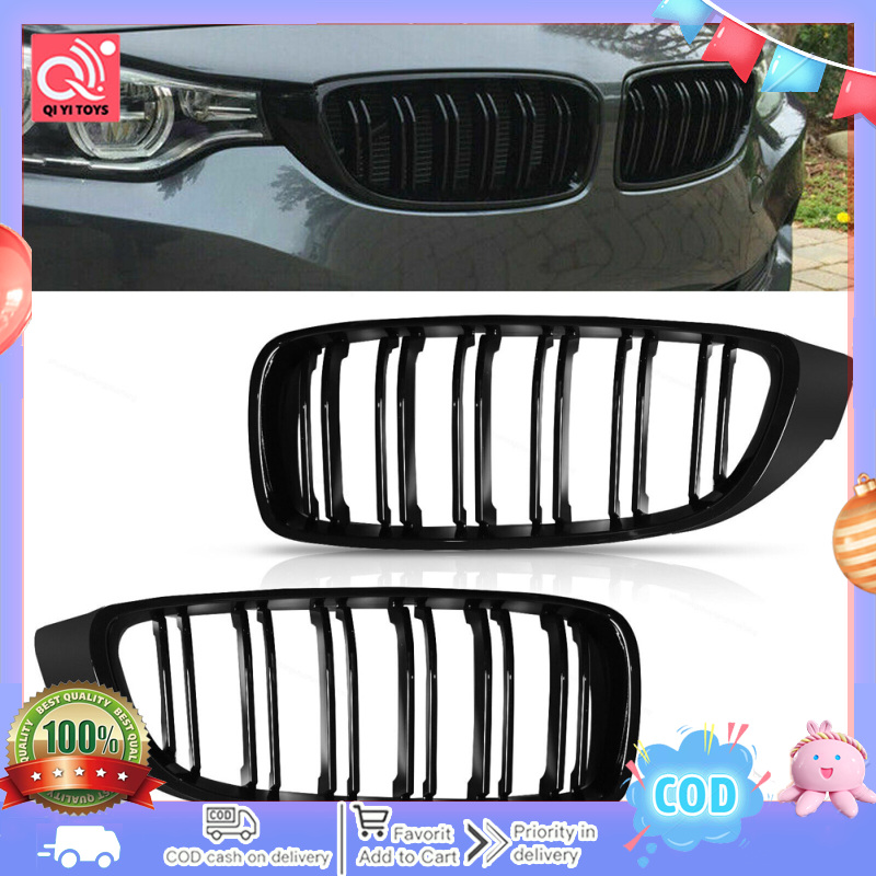1 cặp xe lưới tản nhiệt trước hình bầu dục Ốp viền thay thế lưới tương thích cho 2014-2016 4 Series F32 bộ phận sửa đổi