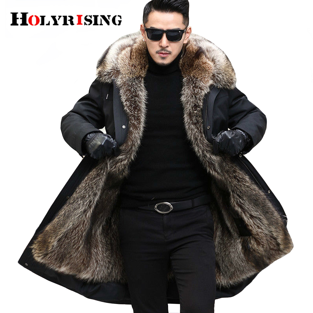 mens fur parka
