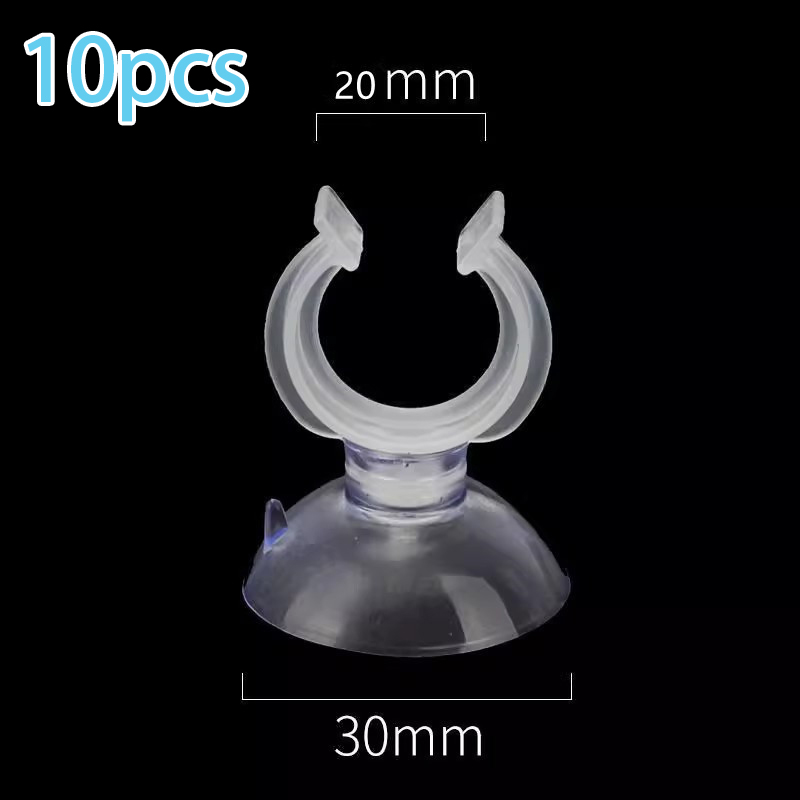 [HUSTOM] COD 10 chiếc cốc hút bể cá ống hút bơm oxy bể cá ống hút cố định ống khí kẹp cố định ống hút nhiệt kế - 5