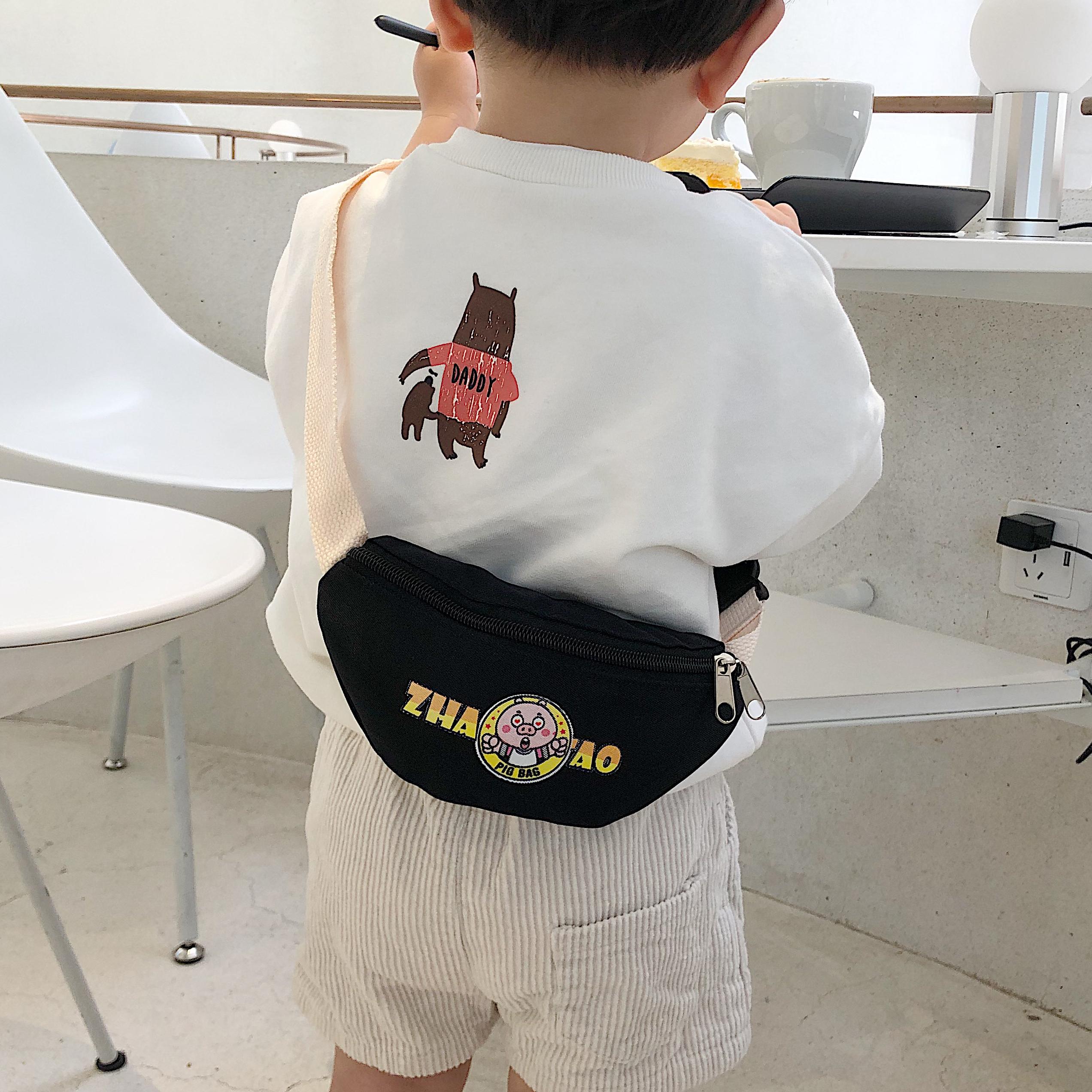 Korean Style Children Small Waist Pack Mini Shoulder Bag Cartoon Boys Girls Trendy Bag Cute Backpack Fashion Baby Bags