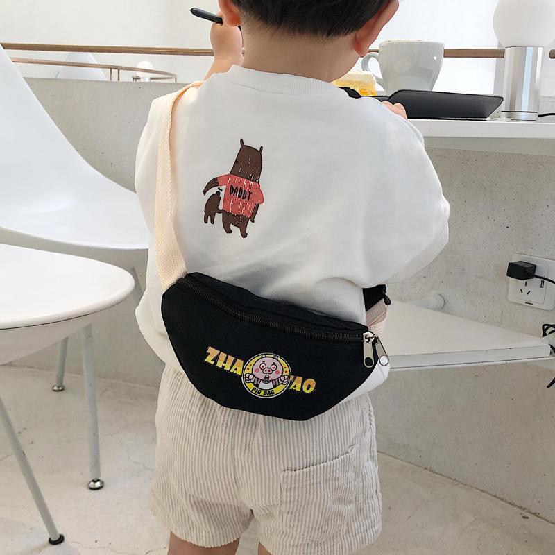 Korean Style Children Small Waist Pack Mini Shoulder Bag Cartoon Boys Girls Trendy Bag Cute Backpack Fashion Baby Bags
