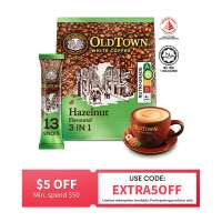 Old Town Hazelnut Flavoured Instant 3 In1 Premix White Coffee 13 Sticks
