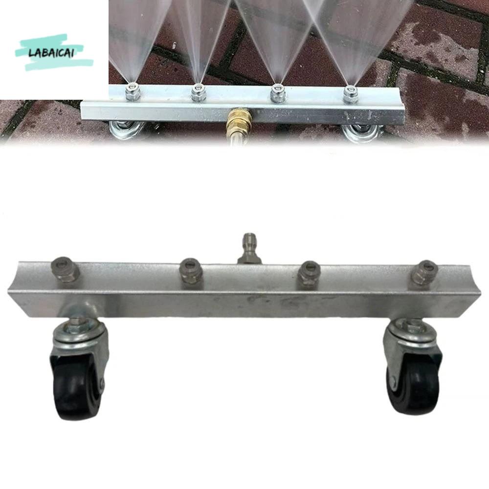 LABAICAI Thép không gỉ Máy rửa khung xe ô tô Đầu nối nhanh Thiết kế 4 vòi phun Máy rửa áp lực cao Đa chức năng Chổi có thể điều chỉnh Thiết bị làm sạch đường Cửa hàng rửa xe Giá 608,144 Đồng*Miễn phí vận chuyển