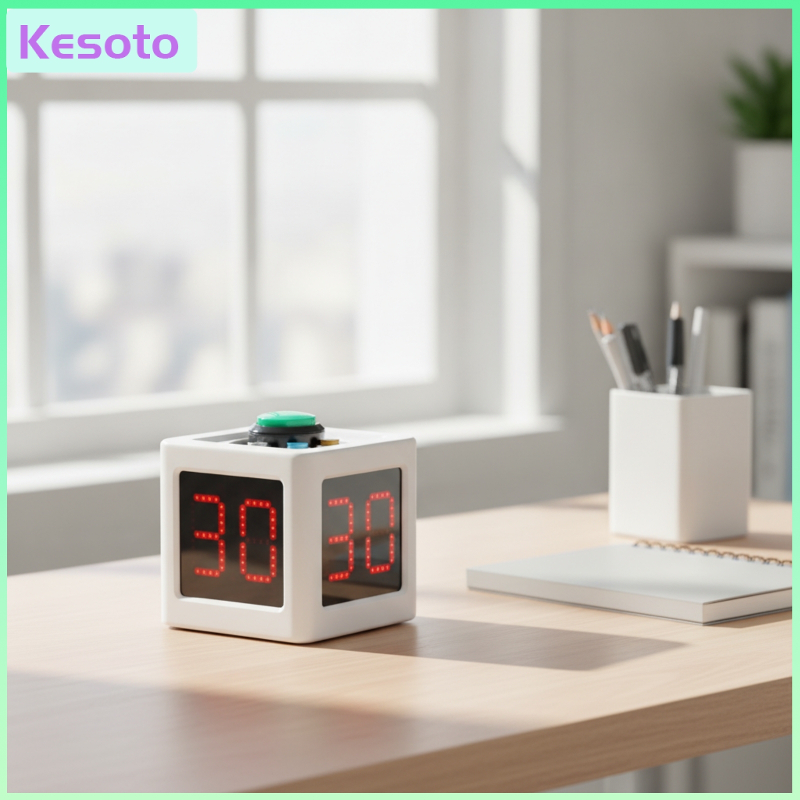 เครื่องครัวและอุปกรณ์บนโต๊ะอาหาร Kesoto Tabletop Cube Countdown Timer Compact Timer Cube อ่านง่าย แบบพกพาสำหรับครู นักกีฬา ห้องครัว ราคา 5,196 บาท*ส่งฟรี