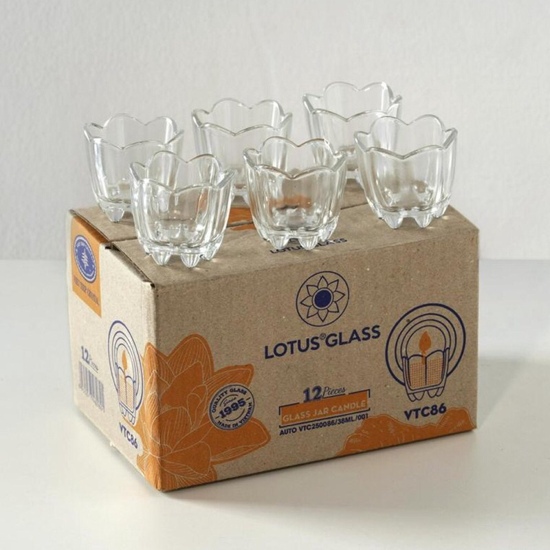 [ Hộp 12 Cái ] Ly Nến, Cốc Làm Nến - Ly Hoa Mai 38ML