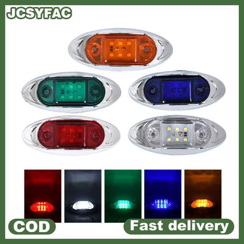 JCSYFAC 1Pc 12V 24V Auto 6LED Signal Lights Side Marker Trailer Truck Signal Lamp Multifunctional Waterproof Width Light Giá 20,828 Đồng*Miễn phí vận chuyển