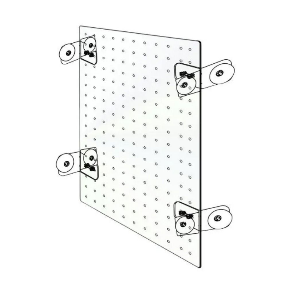 NOVA Trong suốt Tấm cách ly bể cá Acrylic Có thể uốn cong Dụng cụ chia hộp nuôi cá Tấm tách Acrylic Cuttable Vách ngăn acrylic với cốc hút Dành cho cá Betta/Rùa - 2
