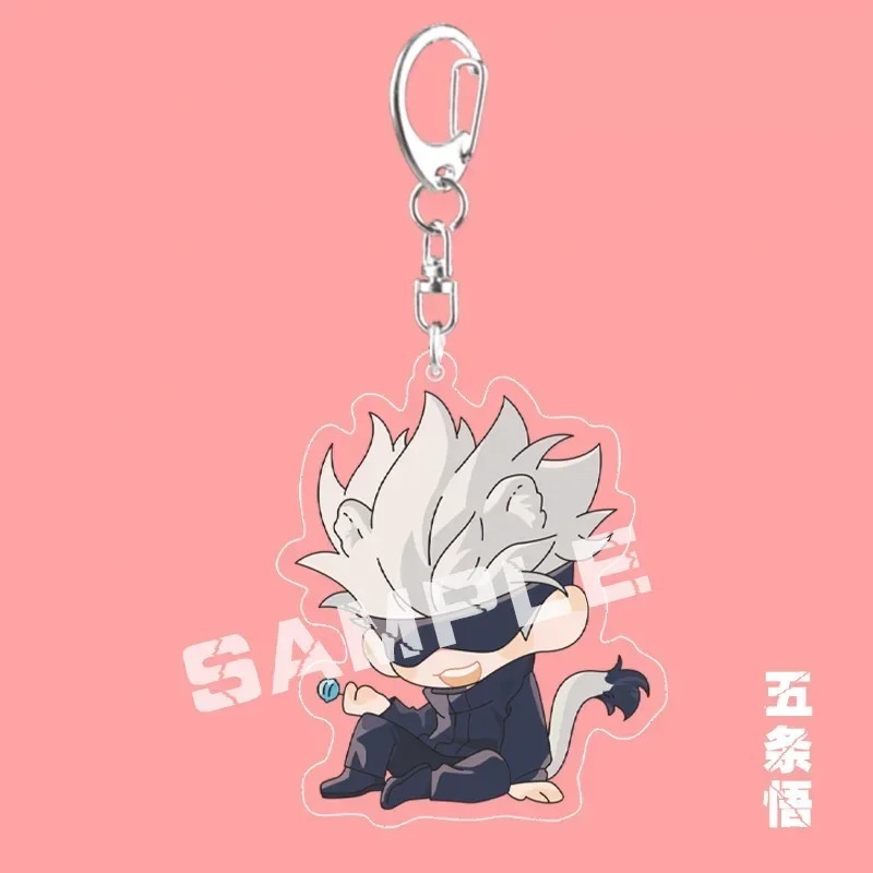 Móc khóa Anime Jujutsu Satoru Gojo Geto Suguru Nanami Kento móc khoá bằng chất liệu arcrylic trong s