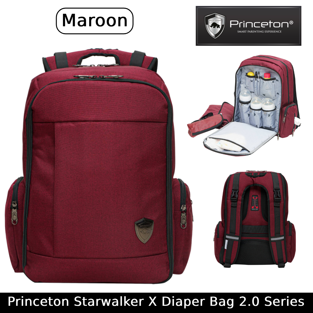 Princeton Starwalker X Diaper Bag 2.0 Series Backpack | Mummy Daddy Travel Maternity Diapers Beg | BABY HERO STORE