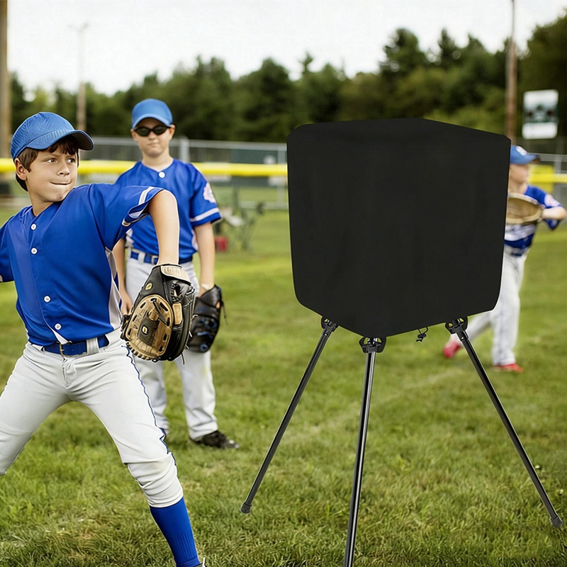 Waterproof 420D Oxford Material Pitching Machine Cover Outdoor Dust Protection for Softball Baseball Machines