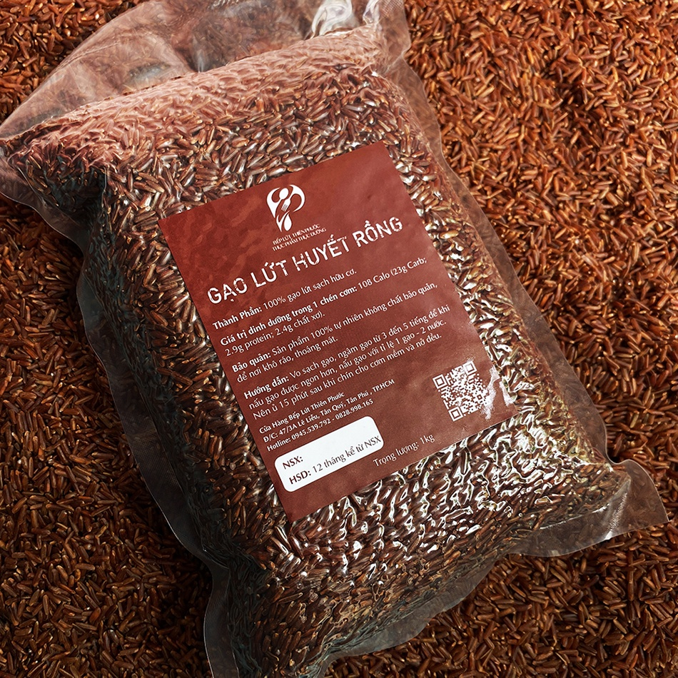 Gạo lứt huyết rồng Thiên Phước 1kg, gạo lức huyết rồng giảm cân cao cấp