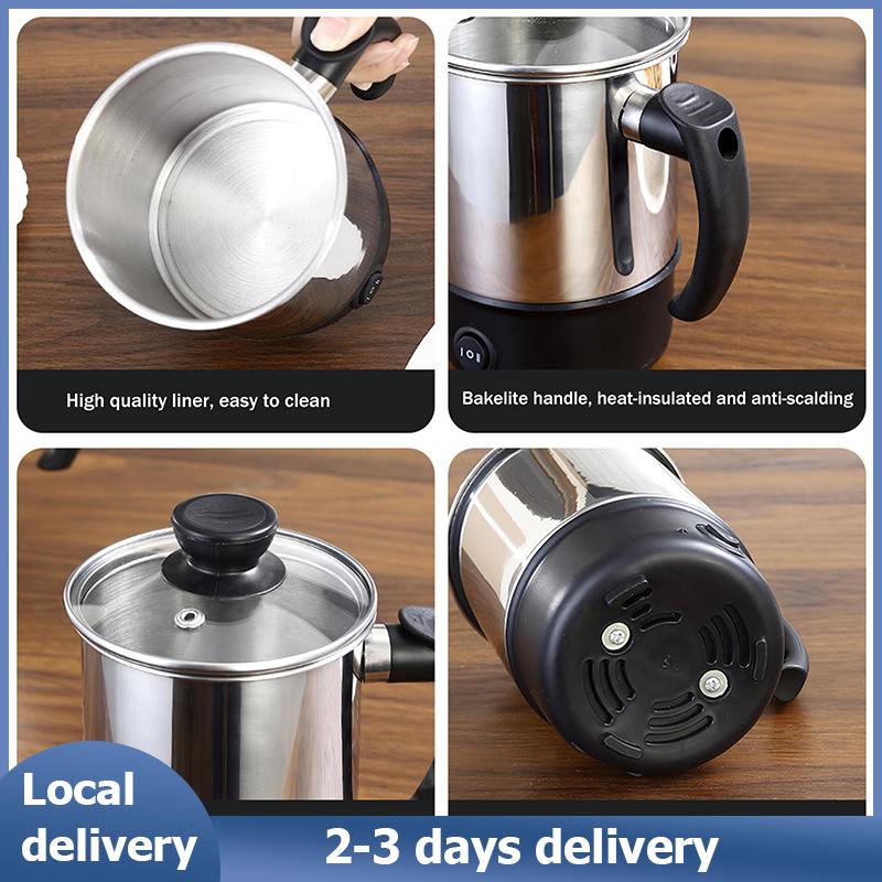 TBRBG Local Delivery 11cm 12cm 14cm đa mục đích chống khô sưởi ấm cup thép không gỉ Máy nước nóng Nồi Điện Ấm đun nước sưởi ấm cup Ấm đun nước cho nấu ăn và du lịch sử dụng