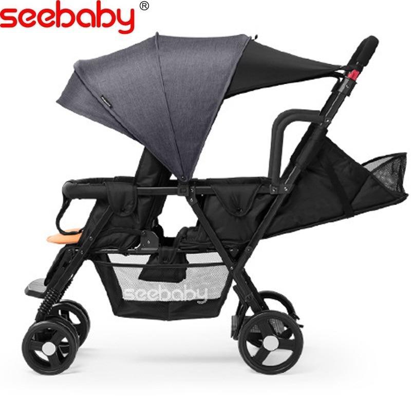 Seebaby Twins Baby Stroller Load 130kg Singapore