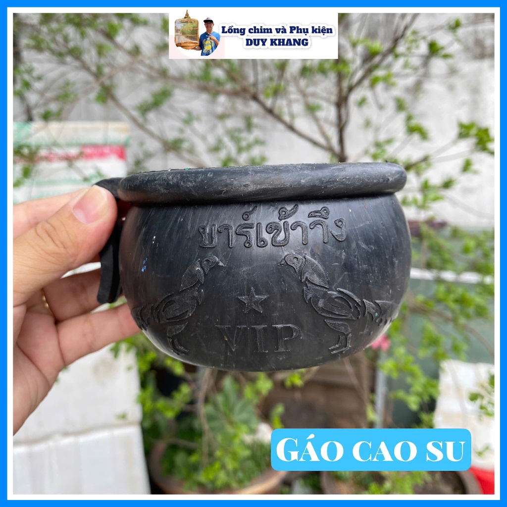 Gáo cao su cho gà ăn, hàng đúc loai 1 giá siêu rẻ - phụ kiện lồng chim Duy Khang