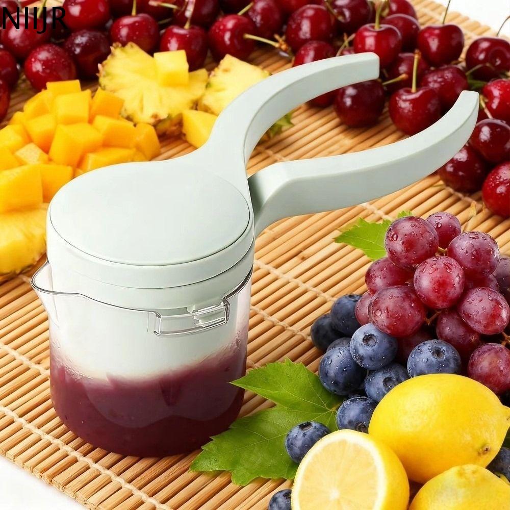 NIIJR Máy ép tay Máy ép chanh Thiết kế di động Tiết kiệm công sức Máy ép trái cây Dụng cụ nhà bếp Thép không gỉ Máy ép trái cây thủ công Sử dụng trong bếp