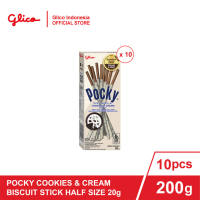 [ISI 10 PCS] Pocky Cookies & Cream Biscuit Stick 20g
