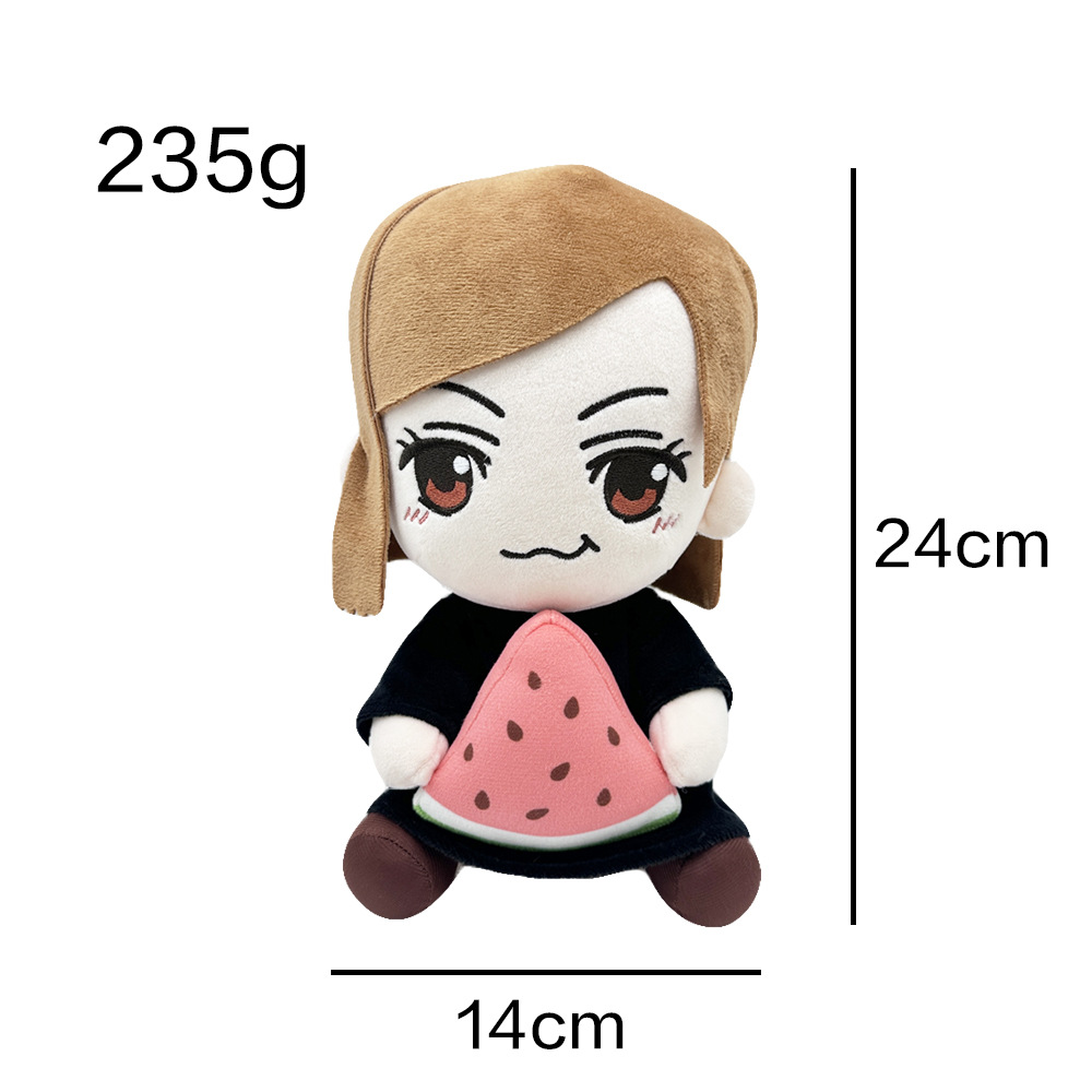 New Nobara Watermelon Sitting Taito Plush Nail Saki Rosa Mus Figurine