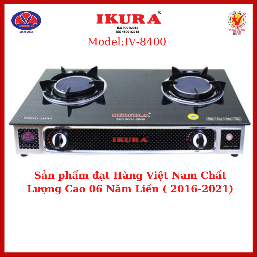 Bếp gas dương hồng ngoại IKURA - Đầu đốt hồng ngoại phi 135mm