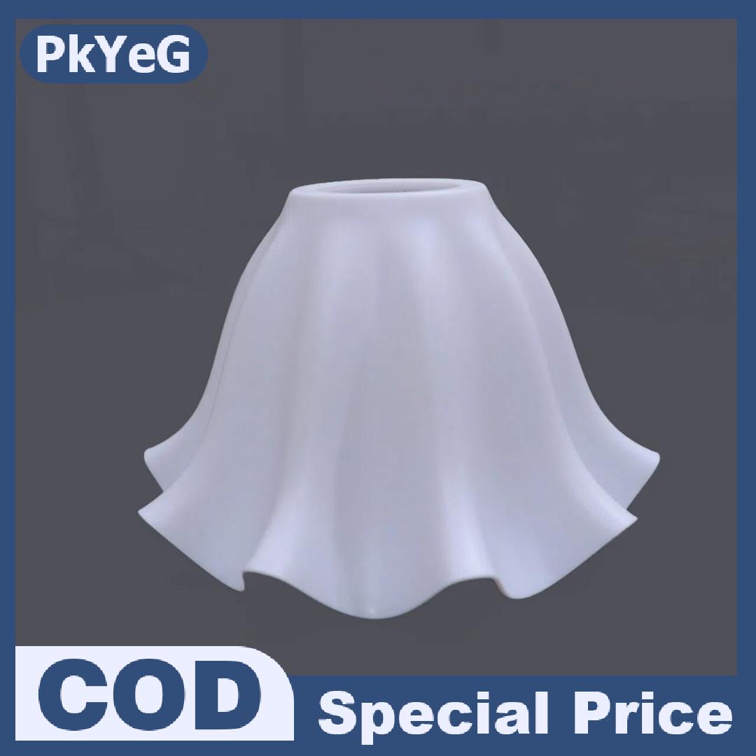 PkYeG 1Pcs DIY Wall Night Restaurant Chandelier Replacement E27 Plastic Bell Orchid Lampshade Hanging Lamp Accessories Table Parts