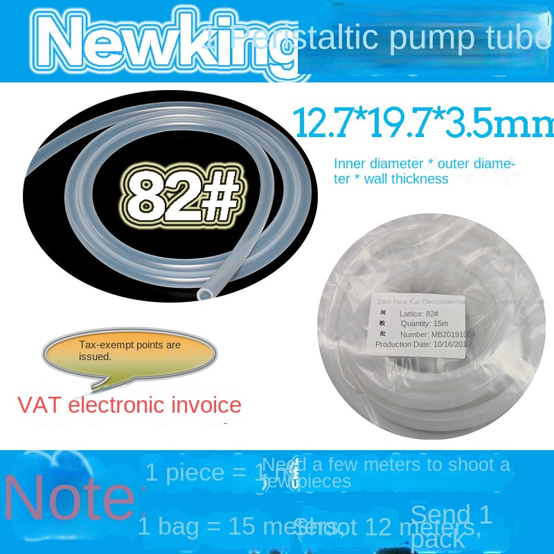 Ống Silicone Bơm Niukai 12.7*16.7*3.5mm|Chịu Nhiệt Chống Ăn Mòn | Y Tế & Công Nghiệp tùy chọn từ [13#-82#] ,0.5-8mm