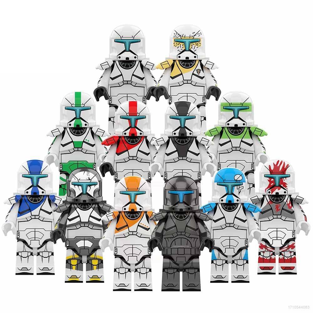 LEGO Series Star Wars Action Figure Trooper Wrecker Crosshair Hunter Model Dolls Toys For Kids Assembly Building Block Miniature