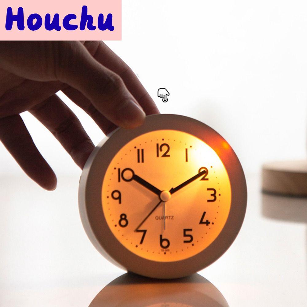 HOUCHU ไม่มีเสียงติ๊ก นาฬิกาปลุกเงียบ พร้อมไฟกลางคืน พลาสติก นาฬิกาตั้งโต๊ะ ตกแต่ง ย้อนยุค นาฬิกาอิเล็กทรอนิกส์ ห้องนอนเด็ก ราคา 196 บาท*ส่งฟรี