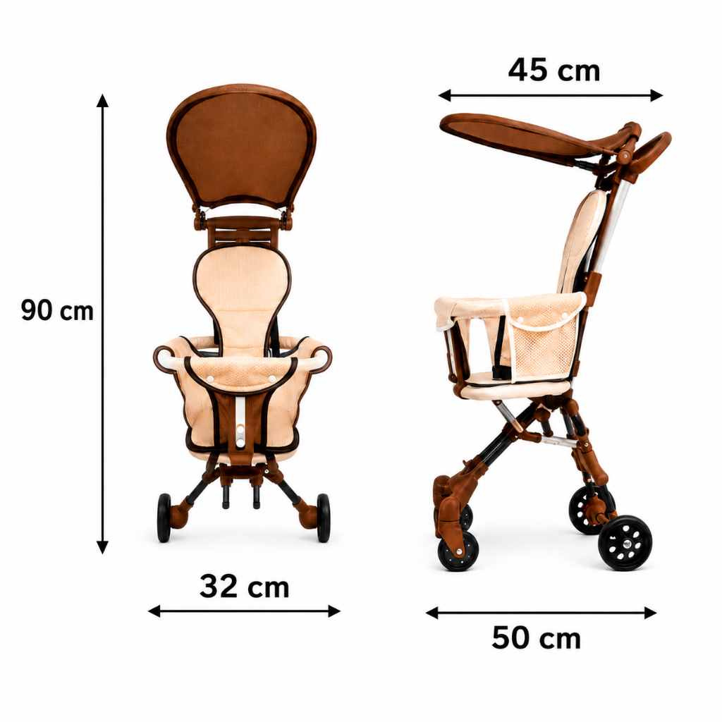 DONMI - Stroller Baby Lipat / Stroller Bayi Murah / Kereta Dorong Bayi 2 Arah / Traveling Cabin Size Stroller