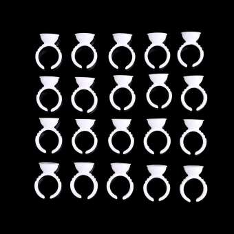 Phant keo Nhẫn cốc công cụ thời trang lông mi pallet dùng một lần lông mi Vòng Pallet trang điểm lông mi nối lông mi Công cụ mở rộng lông mi keo Pallet keo Vòng