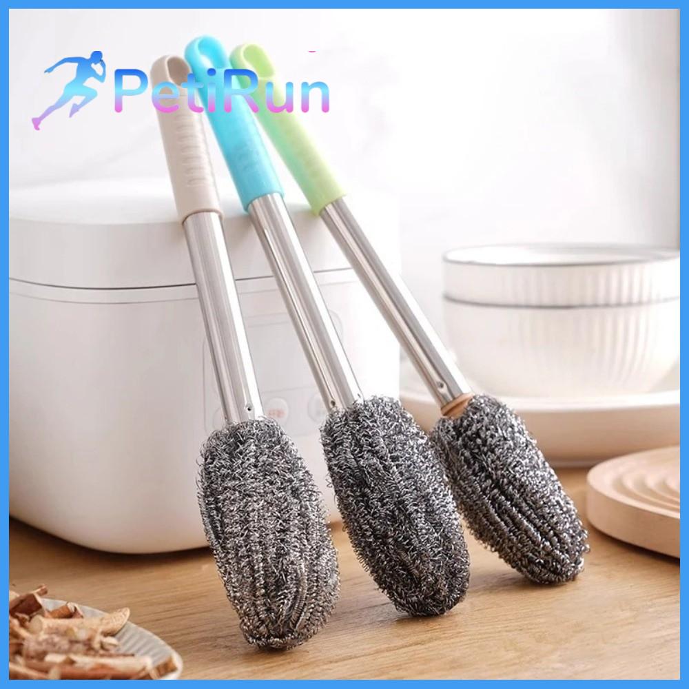 PETIRUN Đa chức năng Bàn chải vệ sinh bằng len thép Không rụng lông Di động Bàn chải len thép  Bền bỉ Bàn chải vệ sinh