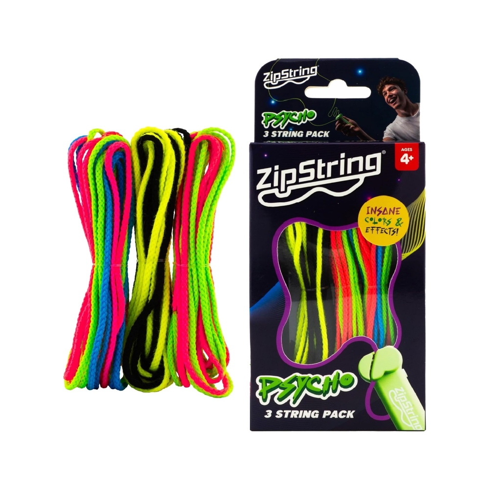 ZIPSTRING PSYCHO 3 STRING PACK ชุดเชือกอะไหล่ลายพิเศษ 3 เส้น สำหรับ ZipString ราคา 495 บาท*ส่งฟรี