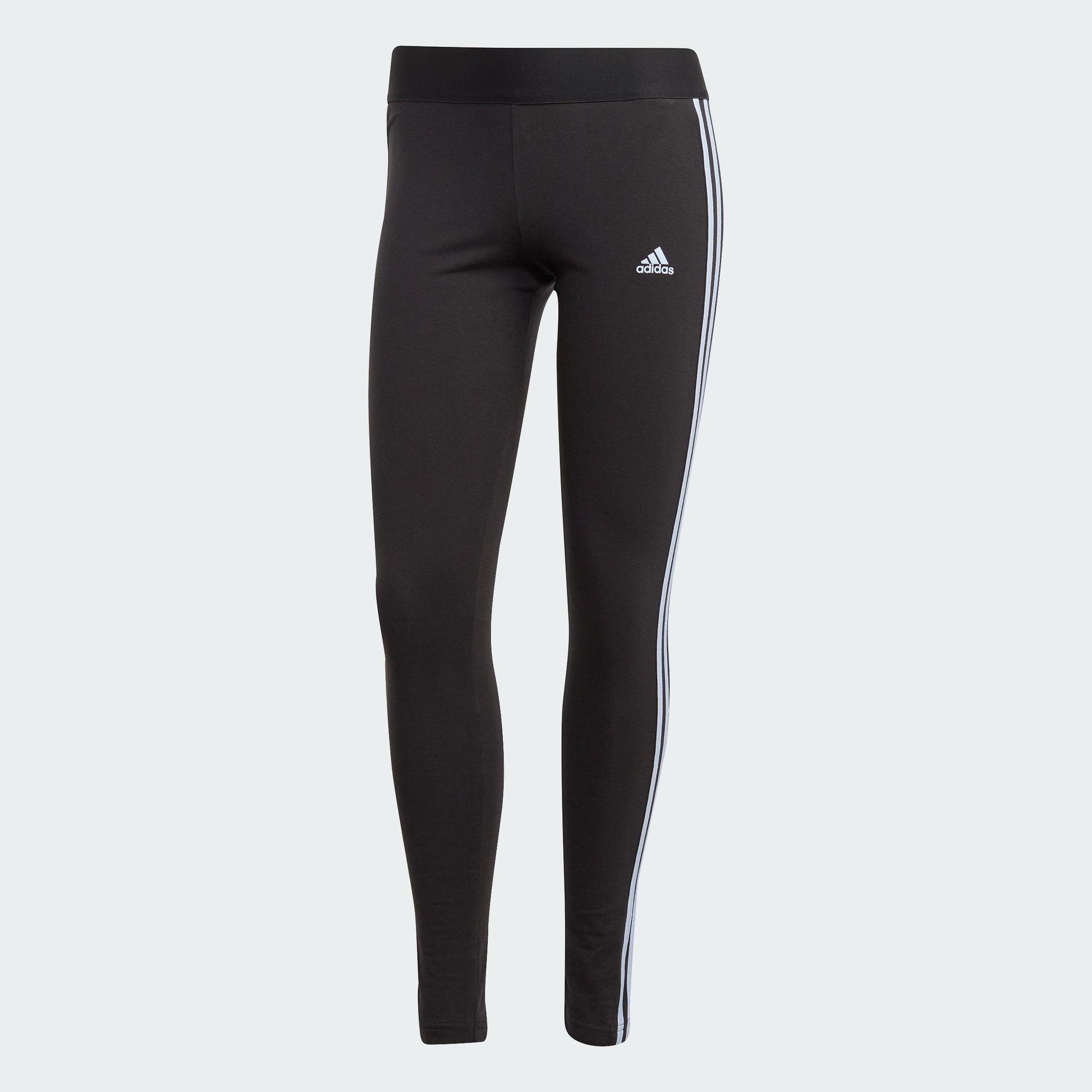 adidas Phong cách sống Quần legging 3 Sọc Essentials Nữ Đen HZ2281