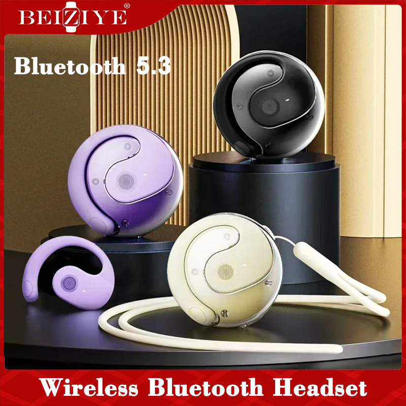 New Wireless Headphones Comfortable Ear Hook Touch Control Earbuds with Mic Wireless Bluetooth Headset for Phone Earphones ราคา 168 บาท*ส่งฟรี