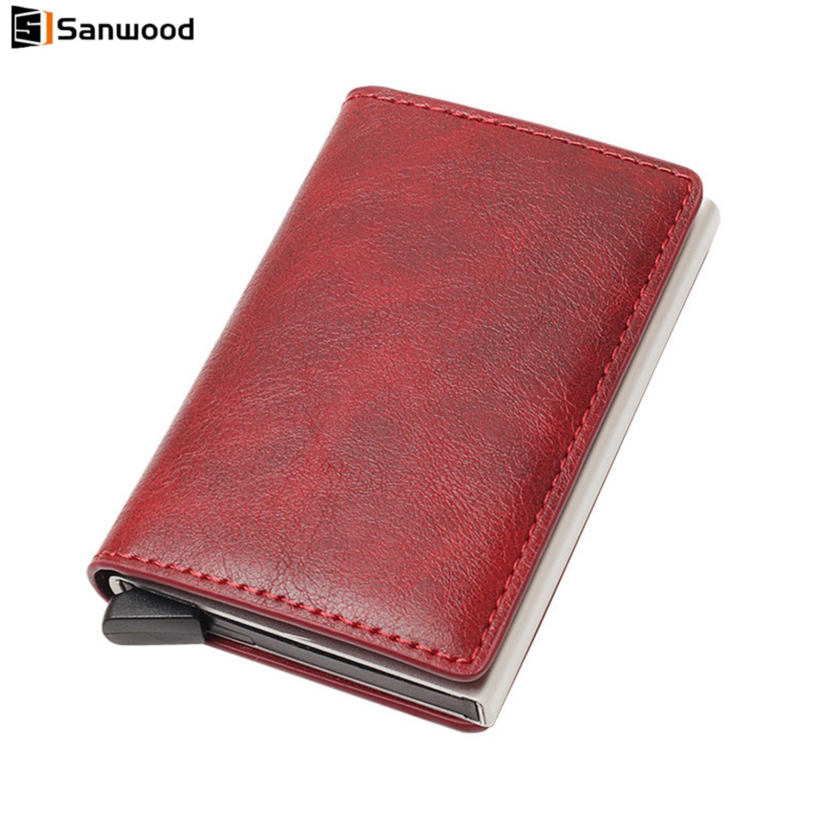 อุปกรณ์ไอทีและแก็ดเจ็ต Sanwood Men Card Holder Tri-Fold Card Holder Slim Rfid Blocking Tri-fold Faux Leather Wallet for Men Women - Minimalist Front Pocket Anti-theft Credit Card Holder Perfect for Secure Travel and Everyday - กระเป๋าสตางค์ผู้ชาย ราคา 166 บาท*ส่งฟรี