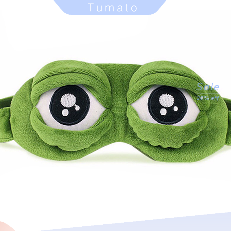 Tumato Ếch chú ếch buồn 3D Mặt nạ mắt Bìa Ngủ Buồn Cười Nghỉ ngơi Ngủ Buồn Cười Quà Tặng