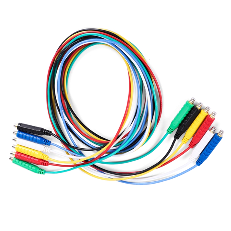 (GJAD) 6PCS Magnetic Test Leads Silicone Soft Flexible Jumper Test Wires 30V AC5A 3.3FT Magnetic Tes
