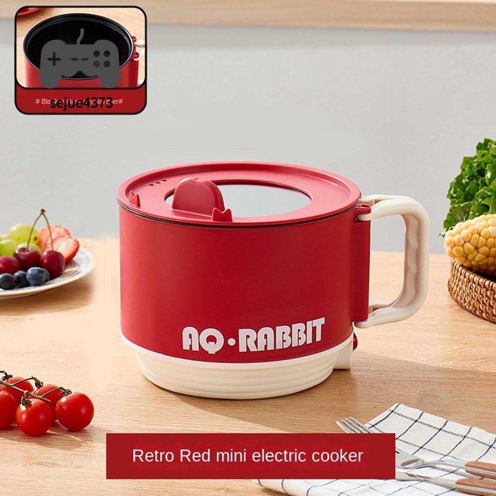 SEJUE4373 Không dính Nồi cơm điện có thể gập lại Có tay cầm gấp Nồi lẩu Nồi nấu đa năng Mini 1,5L Nồi cơm điện Thiết bị nhà bếp