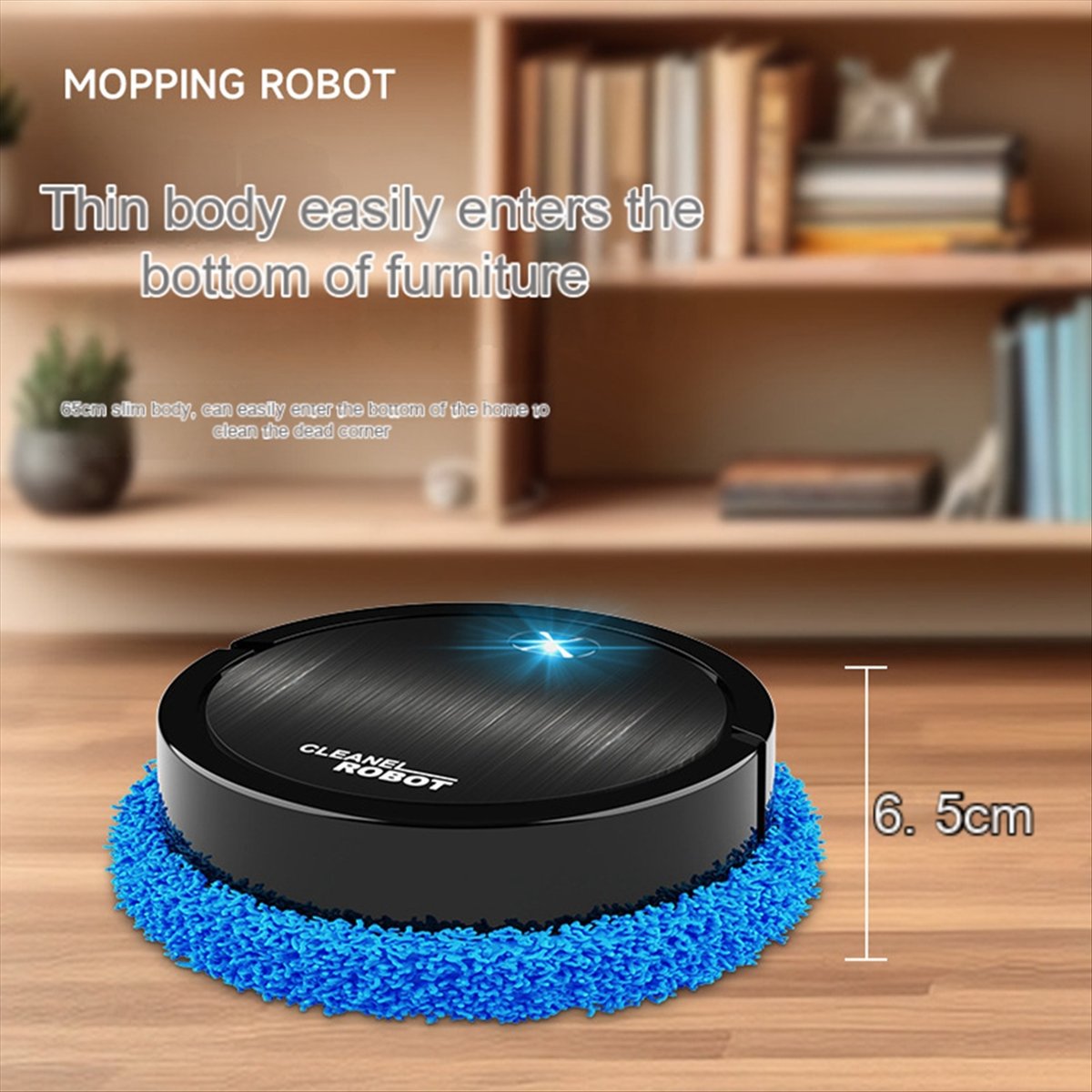 (LAYC) Intelligent Mopping Robot Household Wet and Dry Mopping Machine Portable Rechargeable Cleaning Machine Vacuum Cleaner-A