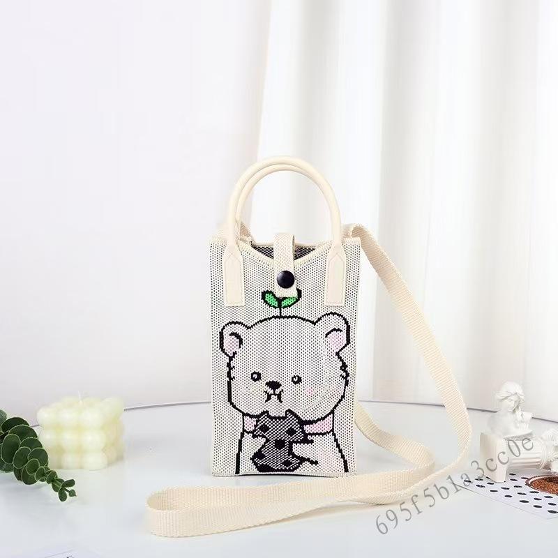 Túi đựng điện thoại dệt kim mini - Túi đeo chéo dễ thương cho nữ tái sử dụng - 4