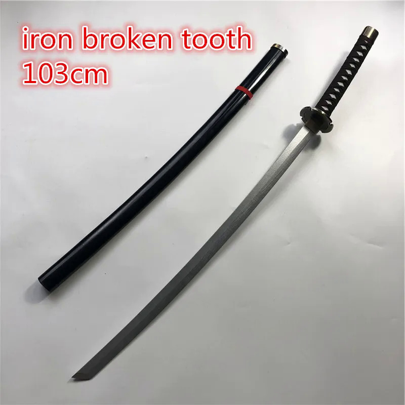Inuyasha thanh Kiếm Sắt Gãy Răng thanh kiếm 1:1 cosplay Prop bản sao PU đồ chơi thanh kiếm Anime Ninja dao Samurai thanh kiếm 100cm