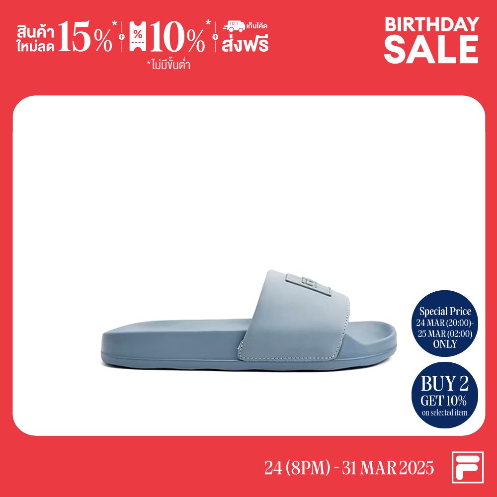 FILA EARTH V2 SLIDE SANDALS MODEL SDS240602M- BLUE ราคา 345 บาท*ส่งฟรี