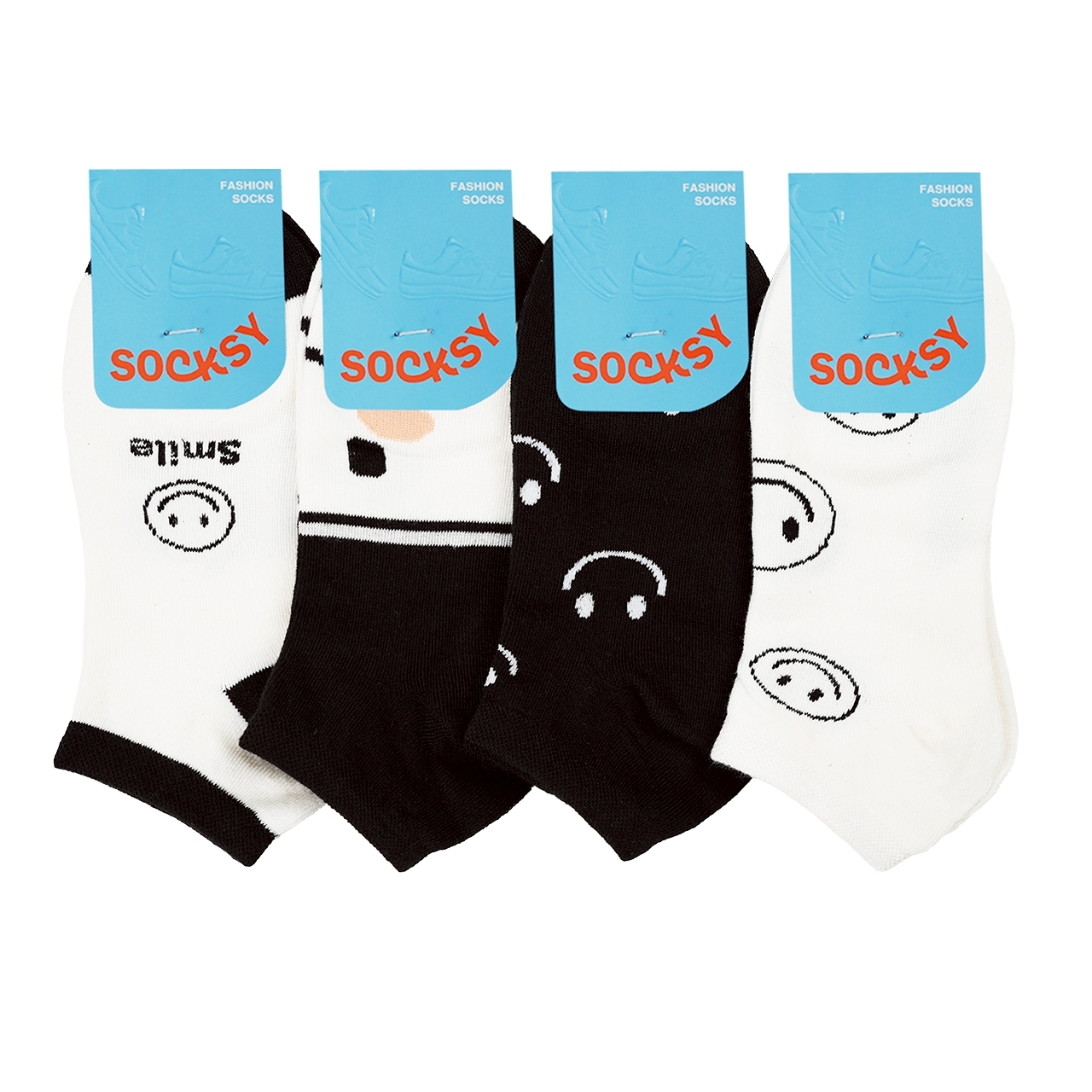 Socksy Fashion Socks, Model Njj-0008, Assorted Colors (Pack of 12 Pairs) ราคา 300 บาท*ส่งฟรี