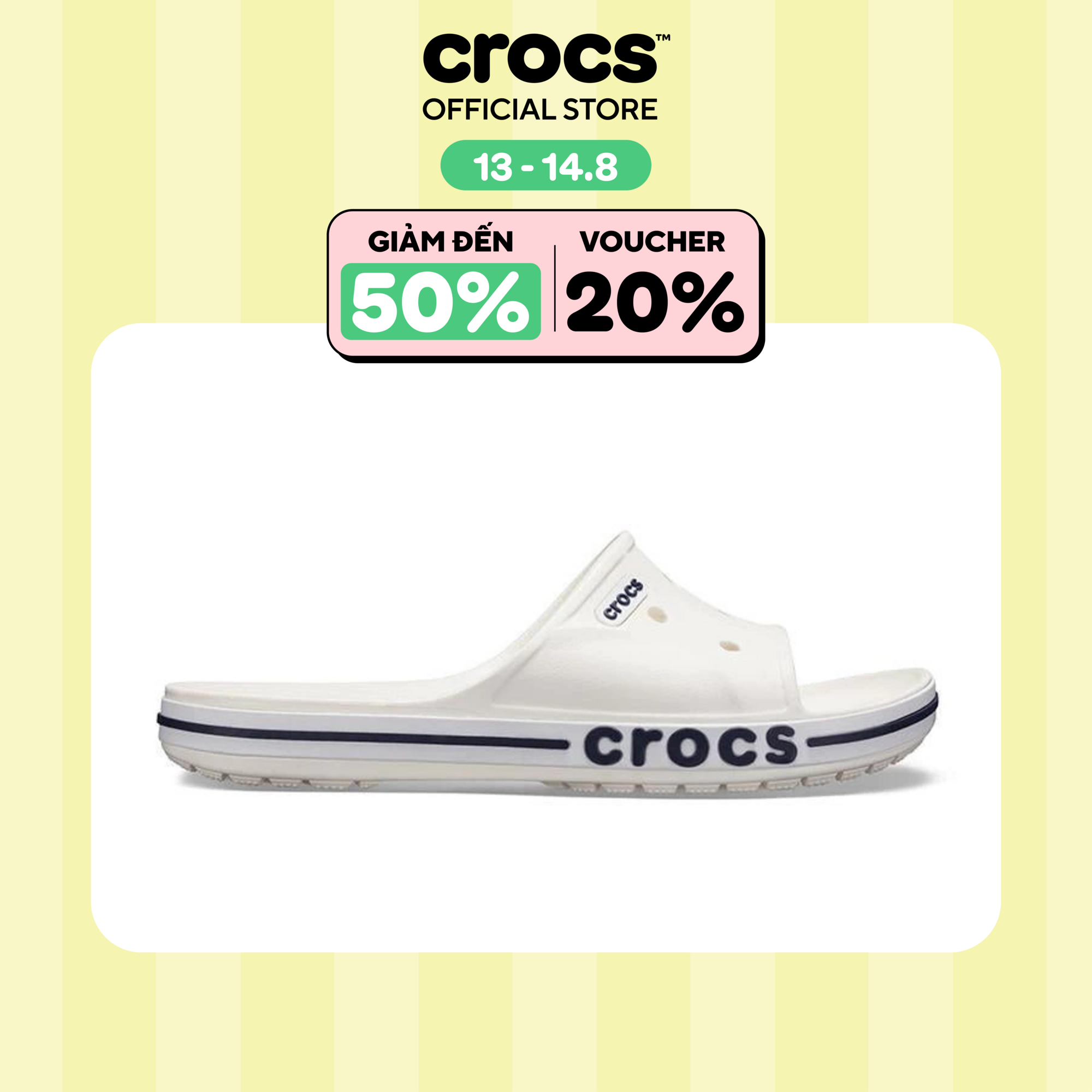 Dép Quai Ngang Unisex Crocs Bayaband - 205392-126