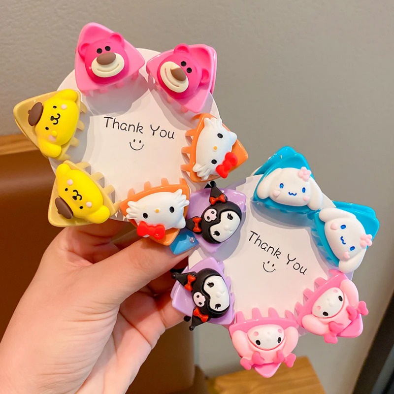 กิ๊บติดผม ลายการ์ตูนอนิเมะ Kuromi Melody Cinnamoroll ขนาดเล็ก เหมาะกับของขวัญ แฟชั่นสําหรับเด็ก ราคา 6 บาท*ส่งฟรี