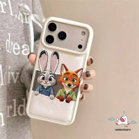 เคสไอโฟน17 เหมาะสำหรับ IPhone 12 11 16 17 13 15 14 Pro Max X XR XS MAX Plus การ์ตูนสุนัขจิ้งจอกกระต่ายหลุมใหญ่กลองแพ็ค