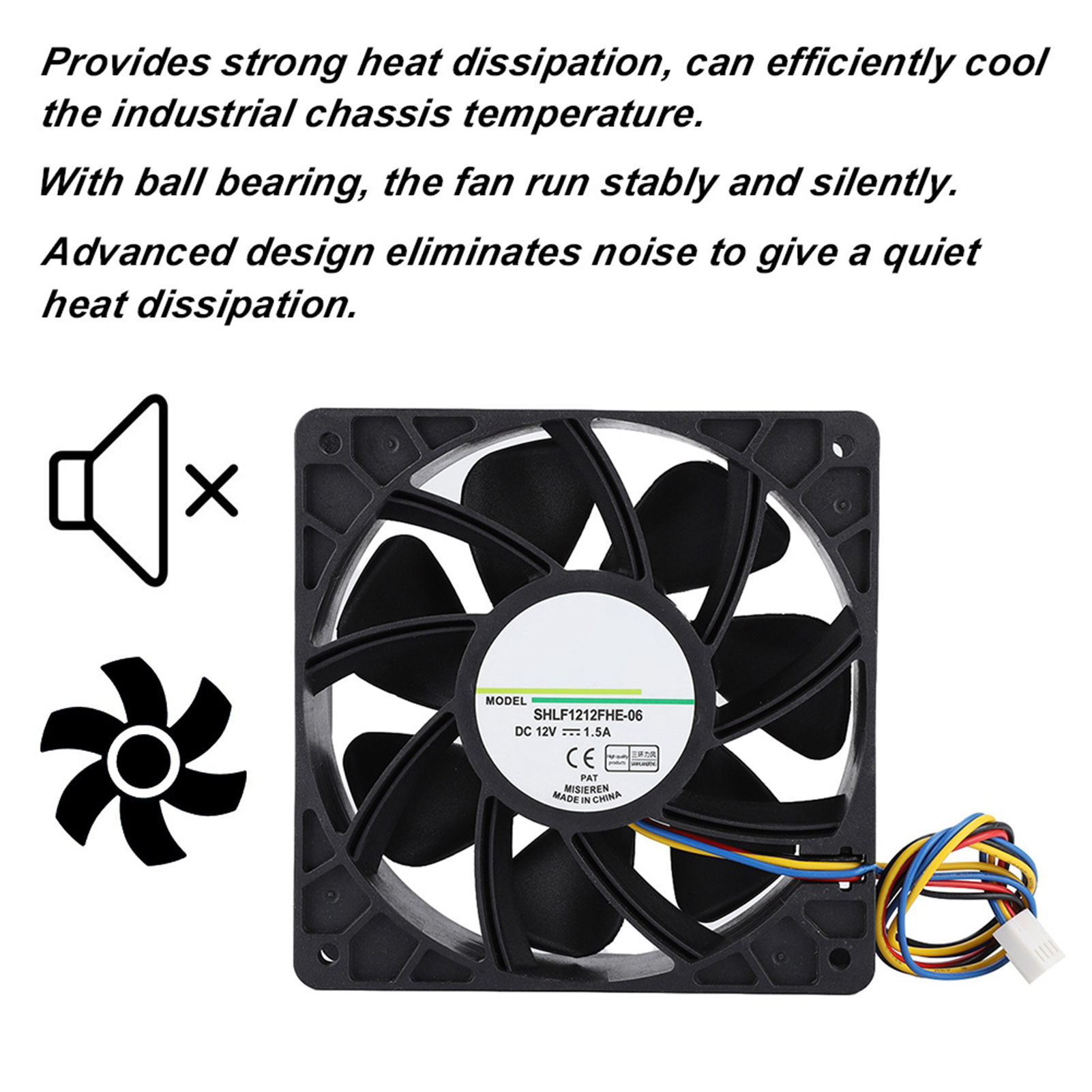 Garosa Quạt Làm Mát 4 Pin DC12V Quạt Làm Mát Dễ Dàng Sử Dụng Tiết Kiệm Điện Năng Tốc Độ PLC Để Làm Mát Cực Chất Cho Máy Chủ Giá 179,000 Đồng*Miễn phí vận chuyển