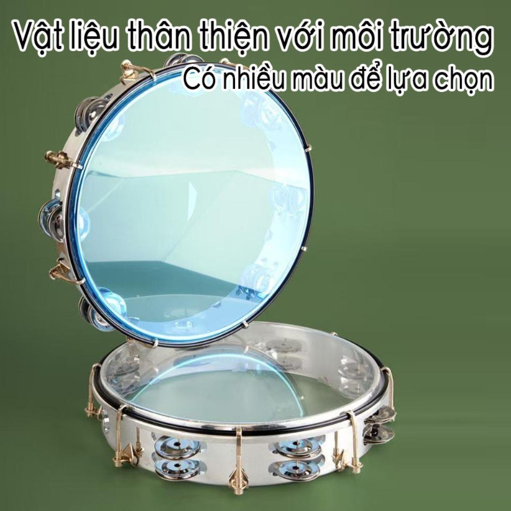 Mặt trống bạc ánh ngọc, trống tay 10 inch, dàn nhạc, biểu diễn đường phố, hòa nhạc nhà thờ, nhạc cụ gõ dễ học, hoàn thiện trang nhã.