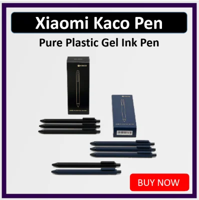Xiaomi KACO 10Pcs/Lot Black Refill Durable Xiaomi Mi Signing P E N Gal Ink Smooth Writing Durable Signing Pen 0.5mm Black Refill