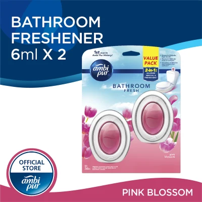 Ambi Pur Bathroom Fresh Pink Blossom Air Freshener 2 x 6ml